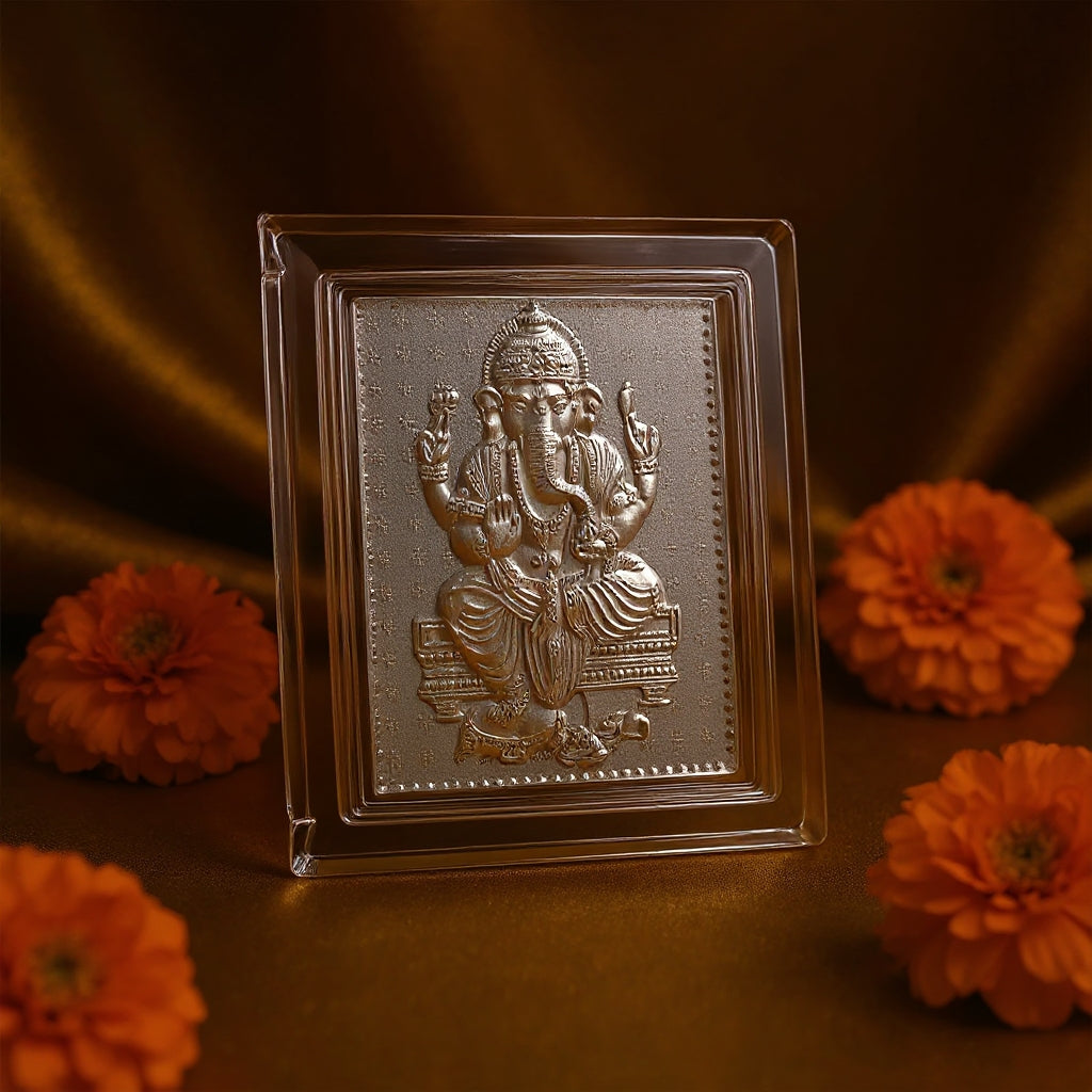 Silver-Plated Lord Ganesha