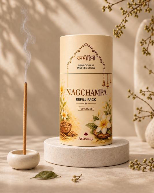 Nag Champa Refill Pack – Bambooless Incense Sticks (Pack of 100 Sticks)